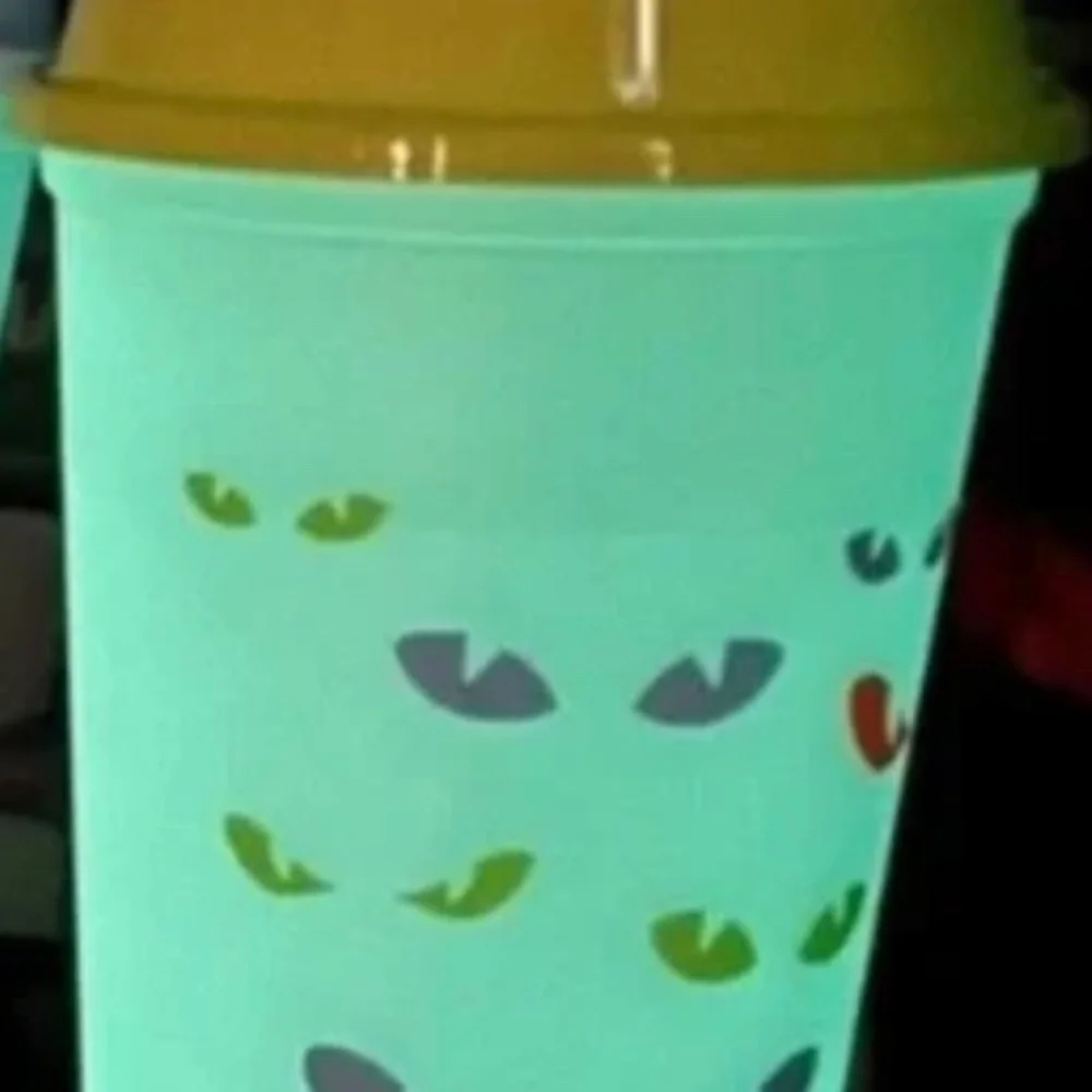 New Starbucks Spooky Eyes Glows in the Dark Hot Cup 16 Oz Halloween